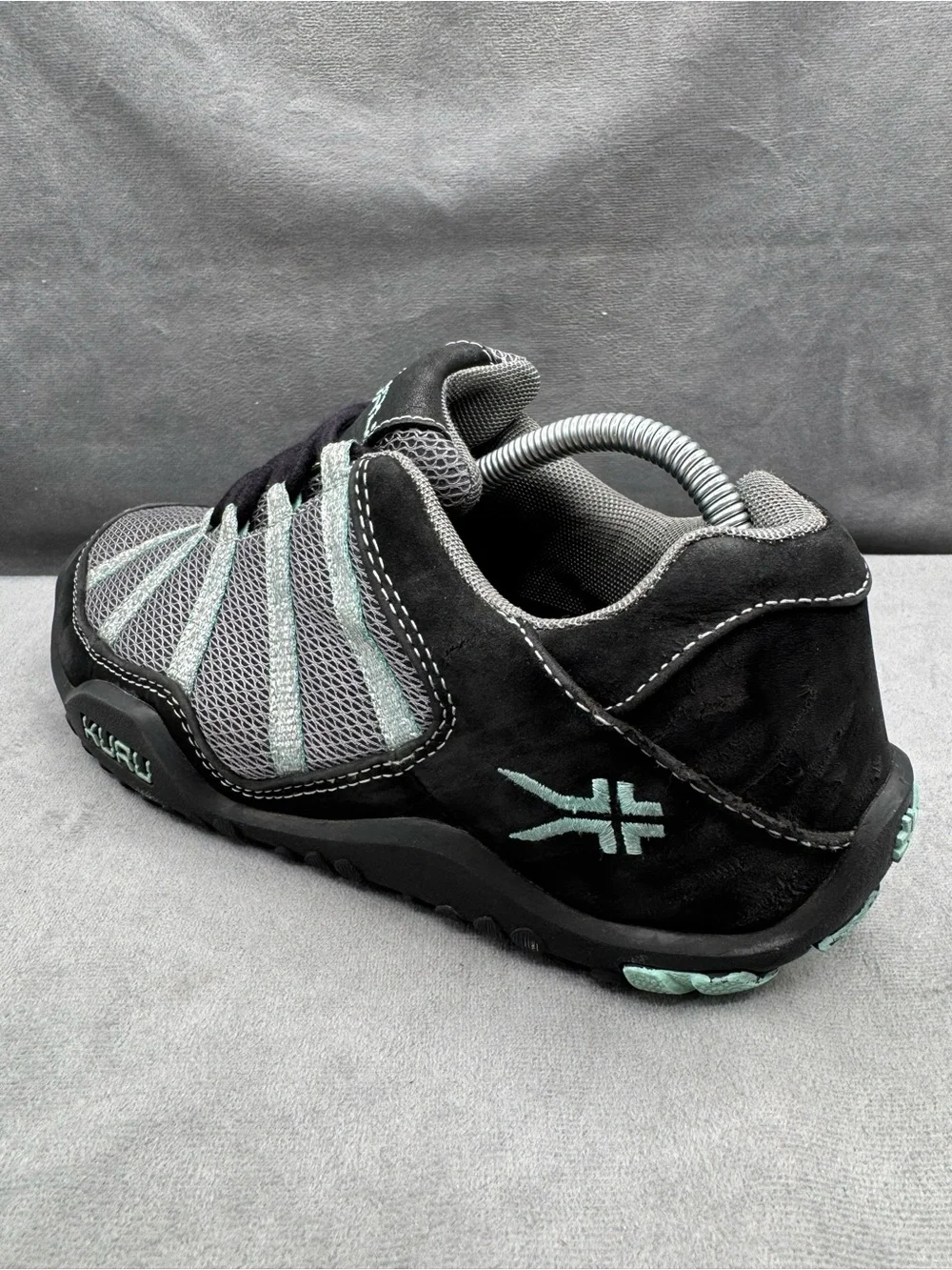 Kuru Chicane Sneakers Women’s Size 7 Black Teal Walking‎ Comfort Shoes